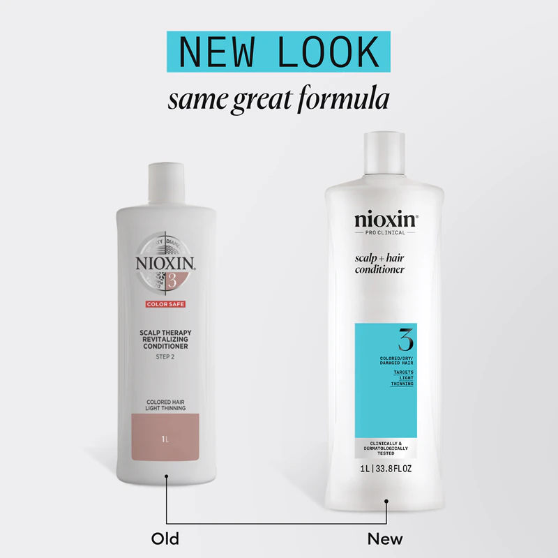 Nioxin System 3 Scalp + Hair Conditioner pre farbené, rednúce vlasy