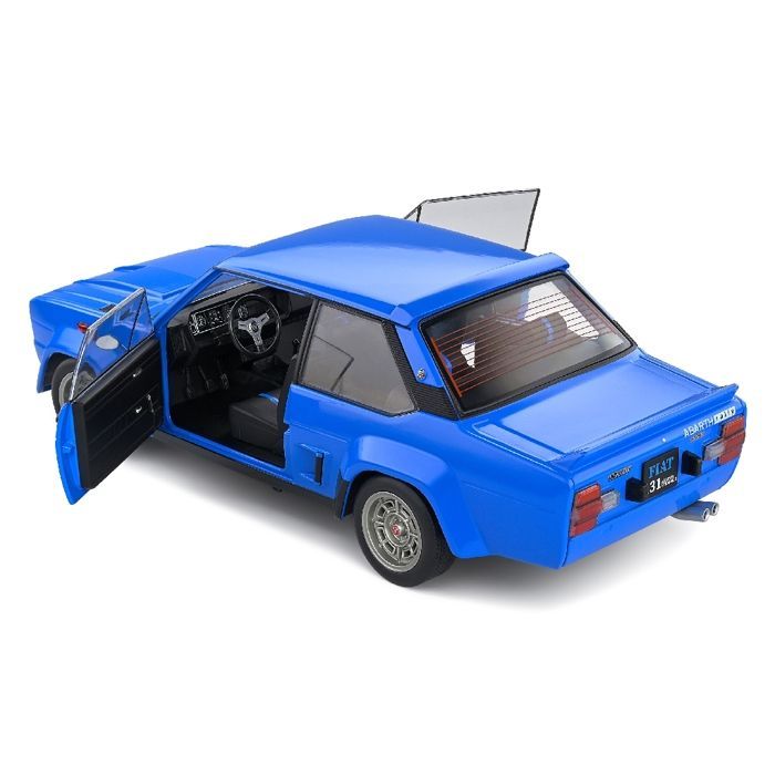 Voiture Miniature - SOLIDO - FIAT 131 Abarth - 1980 - Bleu - 1/18