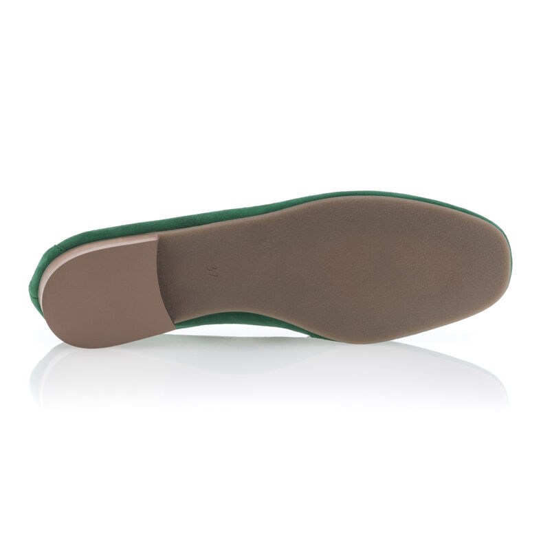Grüne Damen-Loafer/Bootsschuhe