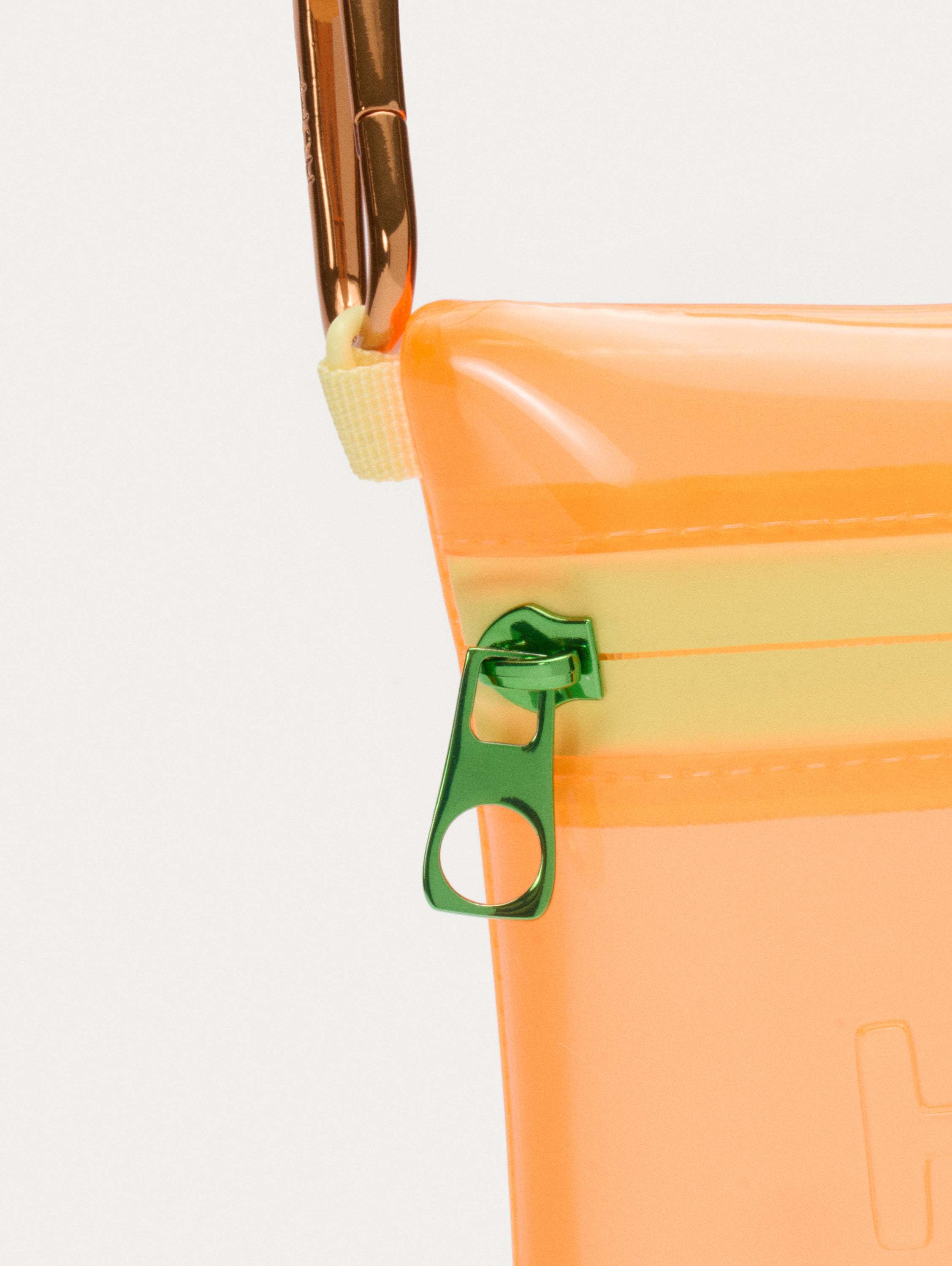 MINI BOLSO VINILO CRYSTAL NARANJA