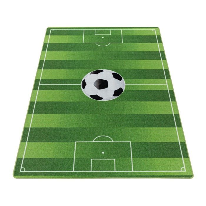 Kinderteppich – AYYILDIZ – Fußballstadion – Grün – 100 % Polyamid – 80 x 120 cm