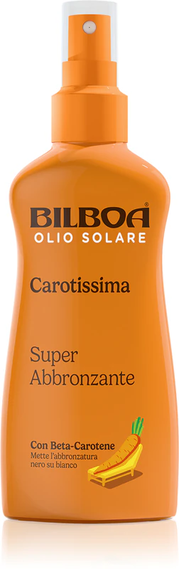 Óleo Bilboa Carotissima para bronzeamento em spray com beta-caroteno