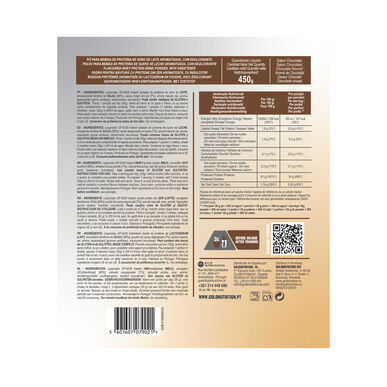 GOLDNUTRITION Total ISO tejsavófehérje-izolátum csokoládé ízű tejsavófehérje-izolátum 450g 450g