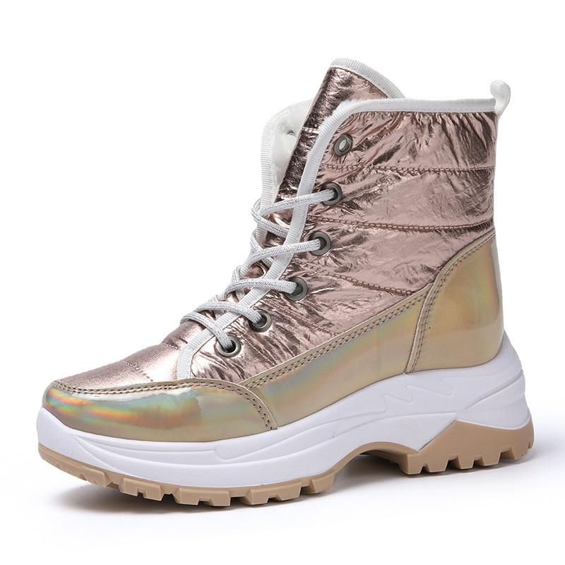 Bottes pour femmes, automne, neige, chaussures de marque pour femmes, bottes à plateforme, bottes d'hiver chaudes pour femmes