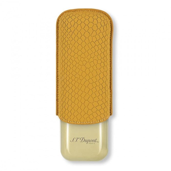 St. Dupont cigaretui, honninggyldent skildpaddemønster, til 2 cigarer