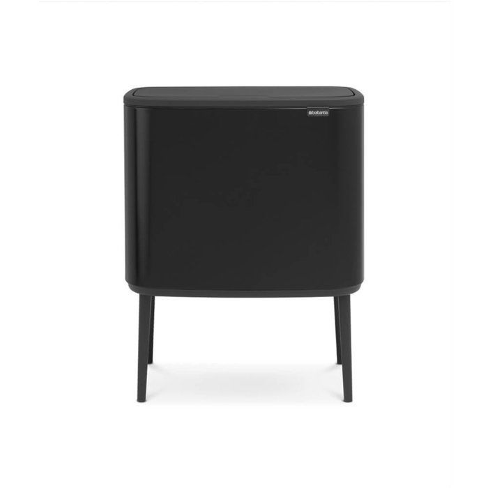 BRABANTIA Poubelle Bo Touch Bin - 36 L - Noir mat