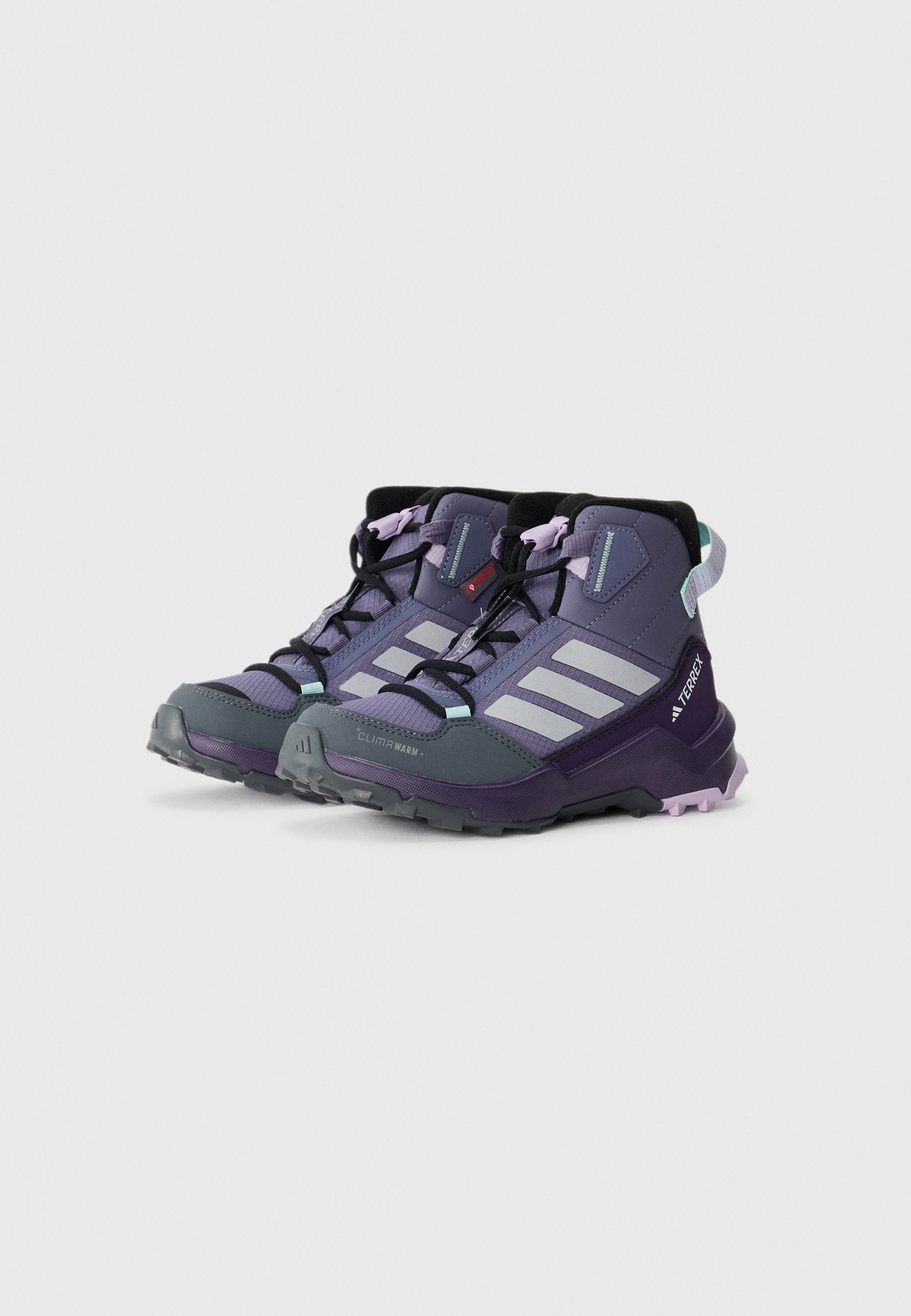 Adidas Terrex UNISEXE - Chaussures de randonnée - d'occasion, violet/argent mat/bleu turquoise scintillant