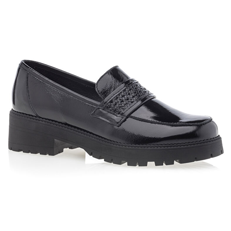 Sorte loafers/bådsko til kvinder