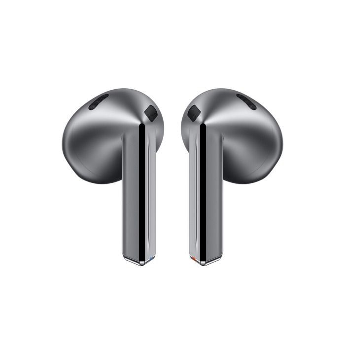 Auriculares inalámbricos intrauditivos Samsung Galaxy Buds 3 con cancelación de ruido, color plata + cargador inalámbrico rápido de 15 V