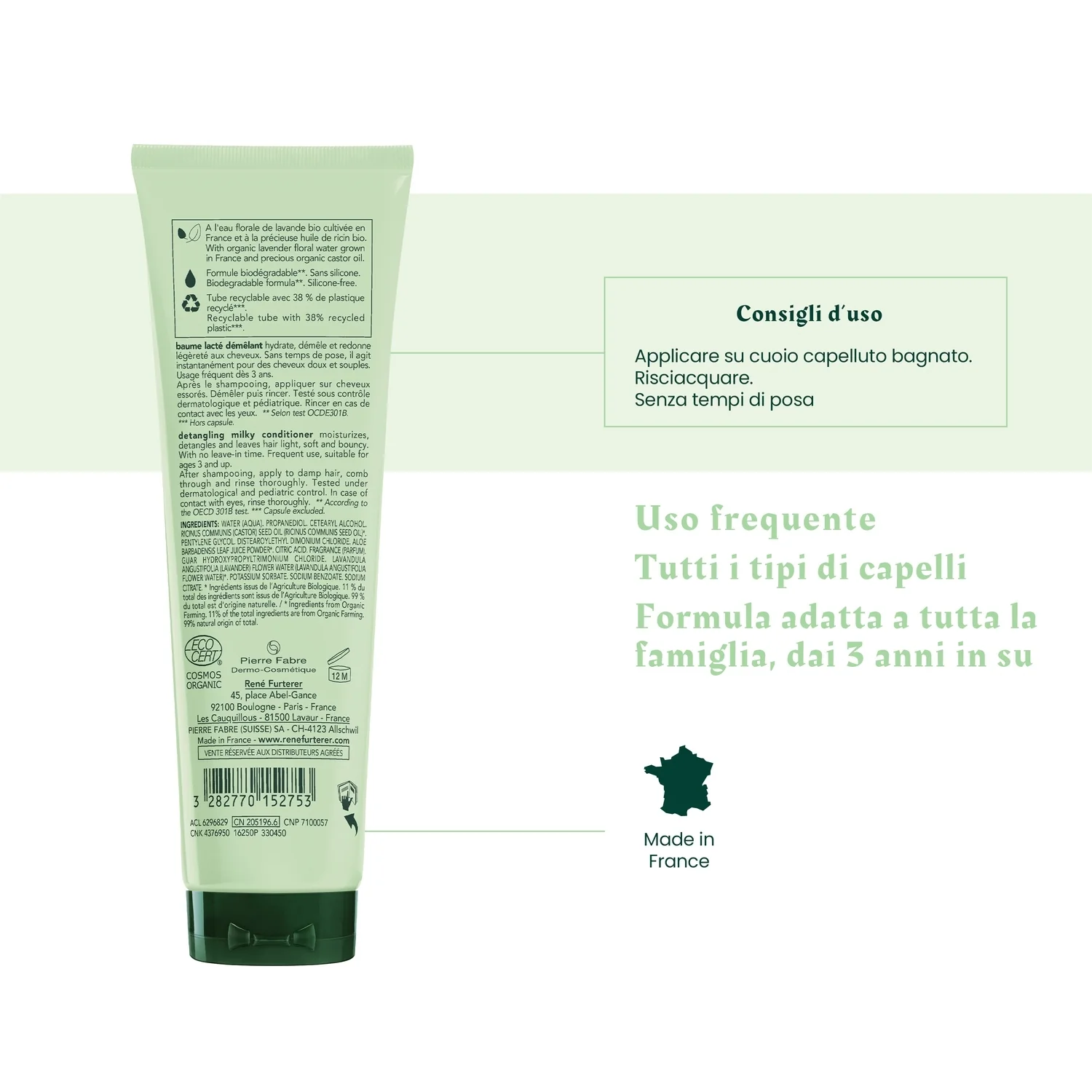 Naturia Baume Lacté Démêlante - Balsamo Idratante Capelli