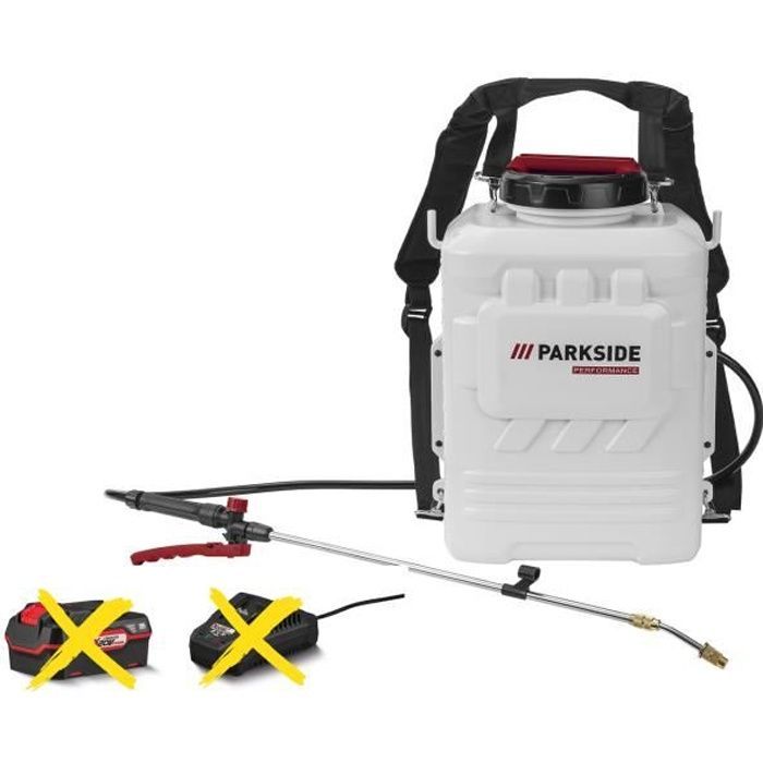 Pulverizador PARKSIDE PRDSP 20-Li B2 - Inalámbrico y recargable - 16 L - Presión ajustable de 2 a 6 bar