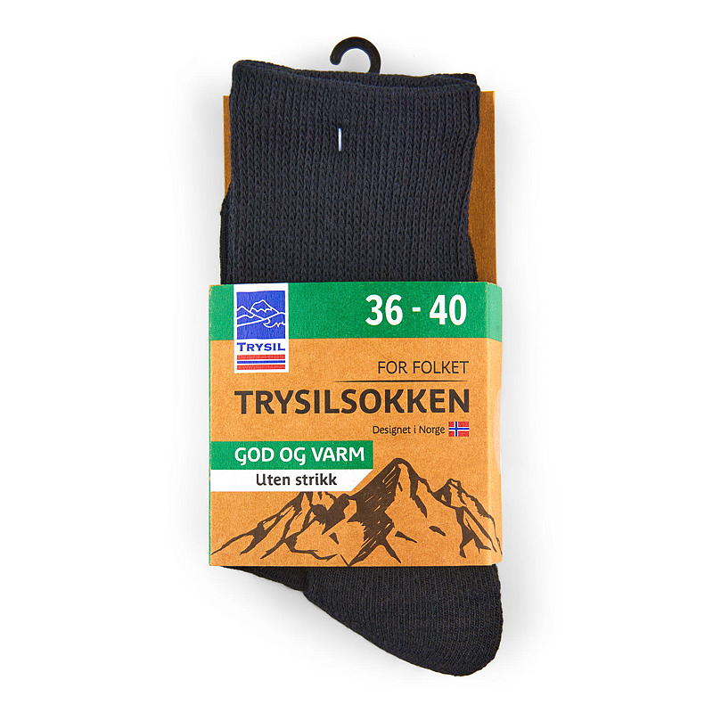 Chaussettes Trysil, pointures 36 à 40, sans tricot. Bonnes et chaudes.