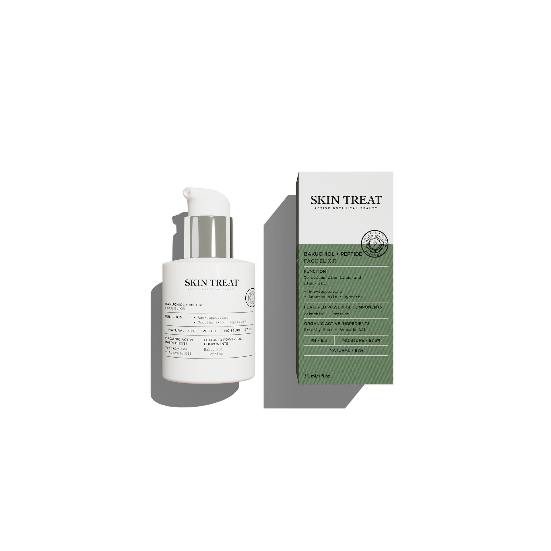 Bakuchiol + peptidni eliksir za lice 30 ml - NJEGA KOŽE