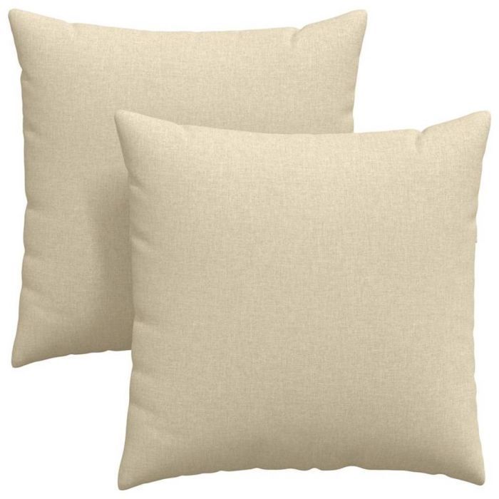 Sofakissen – VIDAXL – 60 x 60 cm – 2er-Set – Abnehmbarer Bezug – Polyesterfüllung