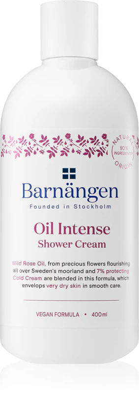 Creme de banho suave Barnängen Oil Intense para pele seca e muito seca