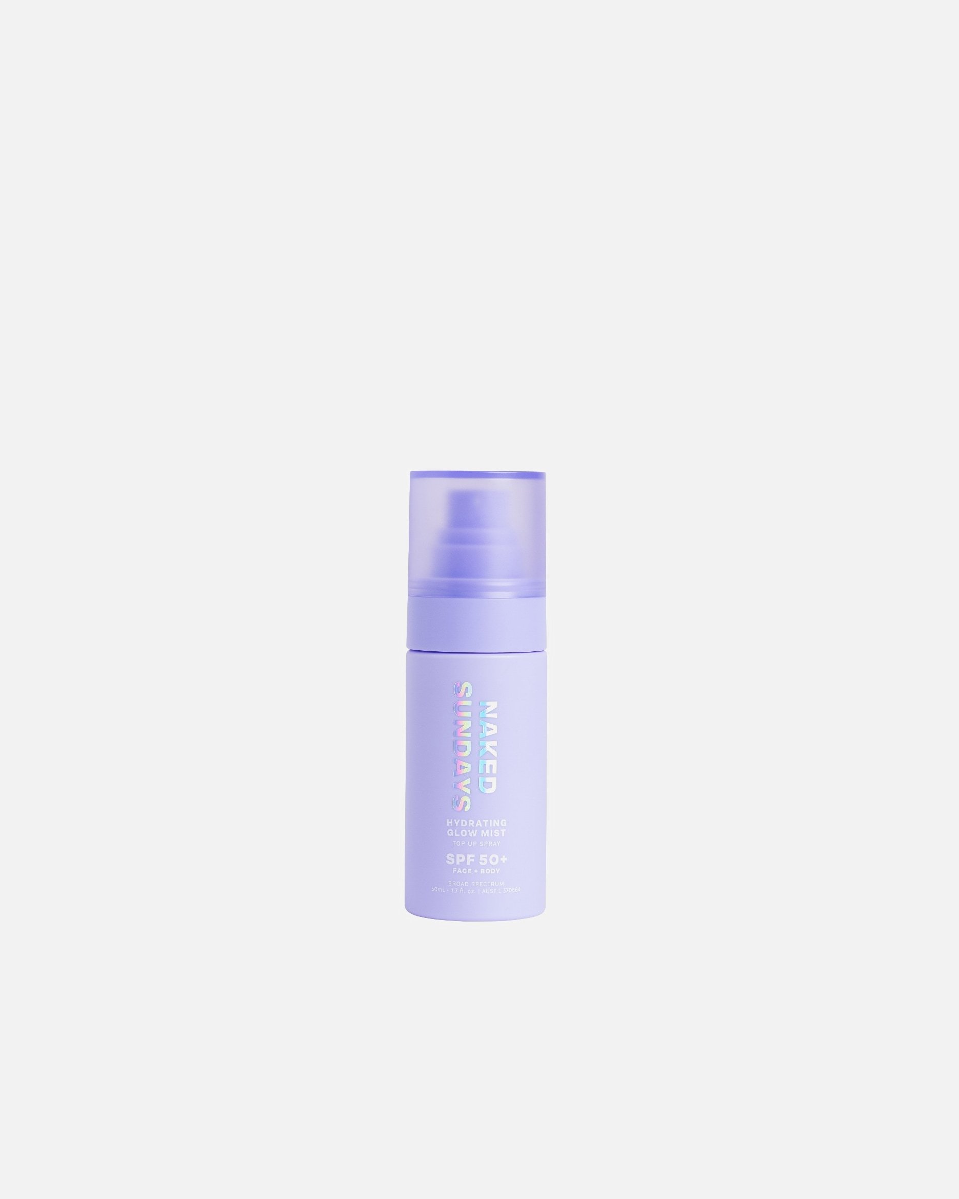 Naked Sundays sprej za sunčanje SPF 50+ hidratantni sprej za sjaj – 50 ml – Mini