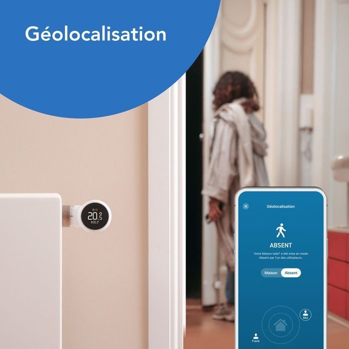 Tête thermostatique - Tado - Connectée - WiFi - Compatible tous radiateurs - 9 fonctionnalités