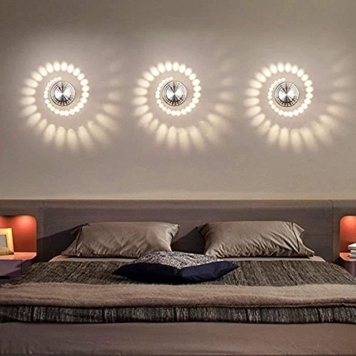 LED-Wandleuchte, Aluminium-Wandleuchte, Badezimmerleuchte, moderne Wandleuchte – 3-teilig
