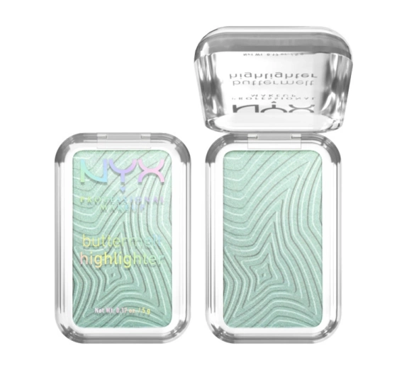 NYX Professional Makeup Buttermelt rozświetlacz do twarzy w kompakcie 20 Butta Mint 5 g