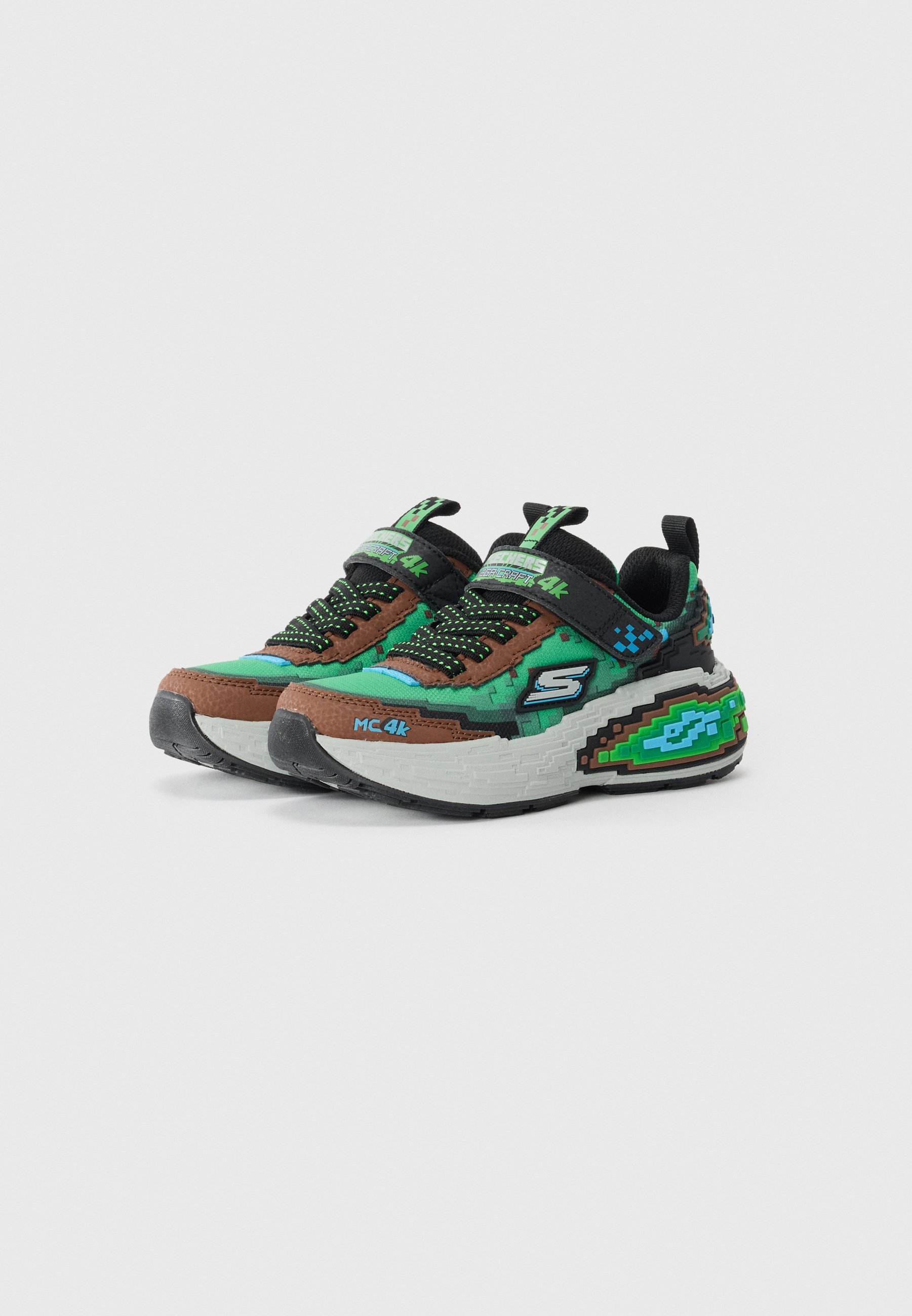 Skechers MEGA CRAFT 4K - Sneakers - bruin/groen/meerkleurig