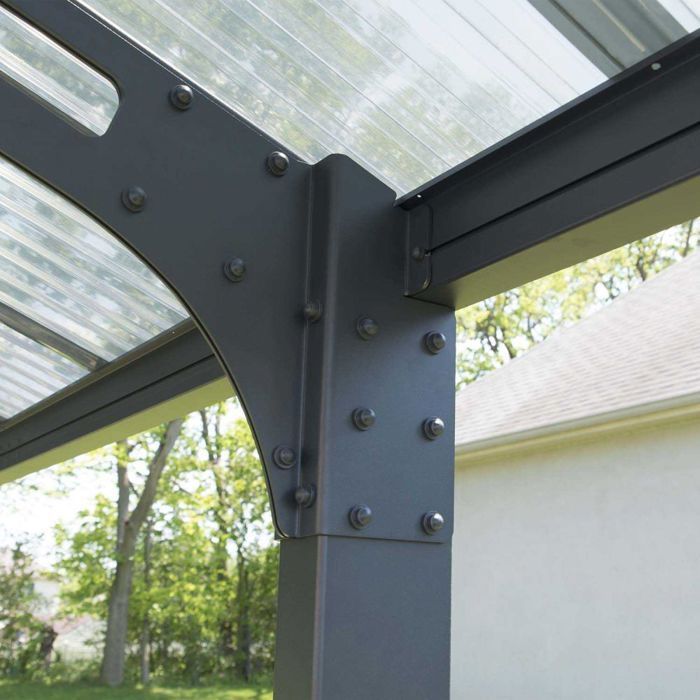 Carport en aluminium et polycarbonate Arizona Wave 4.95 x 2.89 m