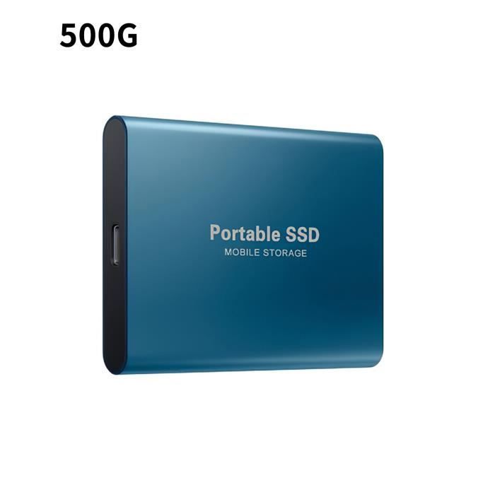 High-Speed Portable External SSD - 500GB - Green