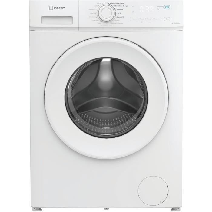 INDESIT IMA762MYTIMEFR wasmachine met patrijspoort - 7 kg - Inductie - 1200 tpm - Push&Go - Klasse A - Wit