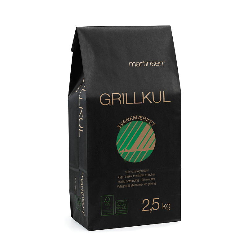 Carbone per barbecue 2,5 kg, certificato FSC