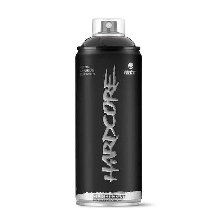 Spuitverf - Zwart - RV-9011 - Hardcore MTN - 400 ml