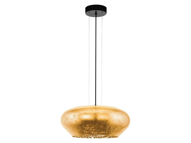 Lampa wisząca Priorat szklana złota