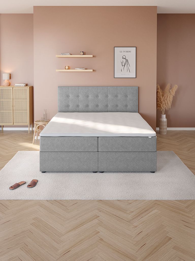 TYLDA STORAGE GC50 auksinė Kontinentinė lova 150x200 TYLDA STORAGE GC50 pilka-23