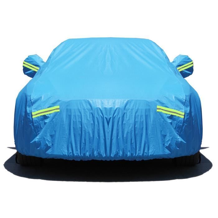 Funda para coche - LEOCLOTHO - Funda protectora - Impermeable - Algodón suave - Talla única - Azul