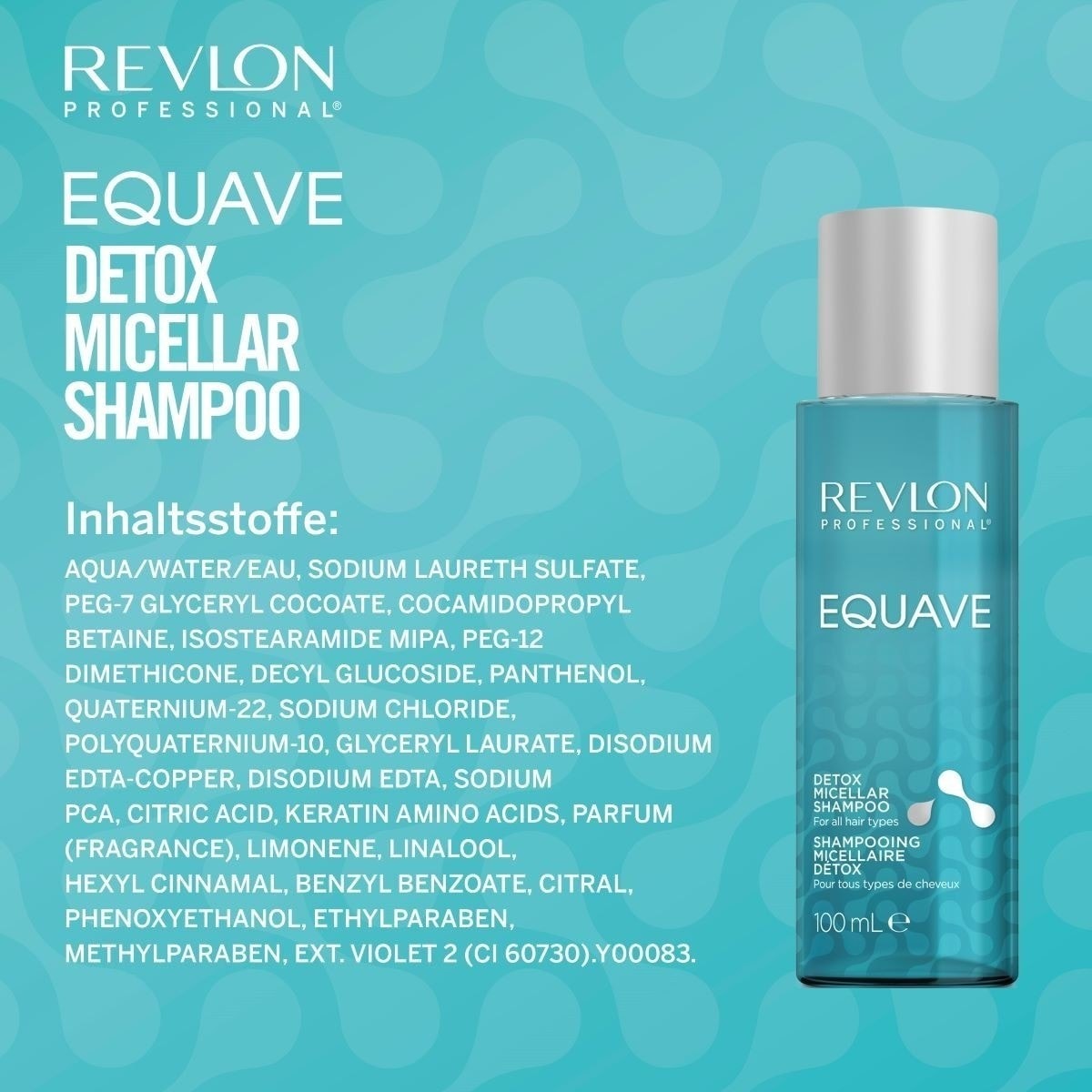 Shampoing moussant Revlon Professional Equave Detox - 100 ml