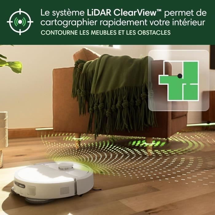 iRobot Roomba Plus 405 Combo Robot + AutoWash - Multifunctional Base - Washing and Drying Mop Pads - LiDAR Clearview
