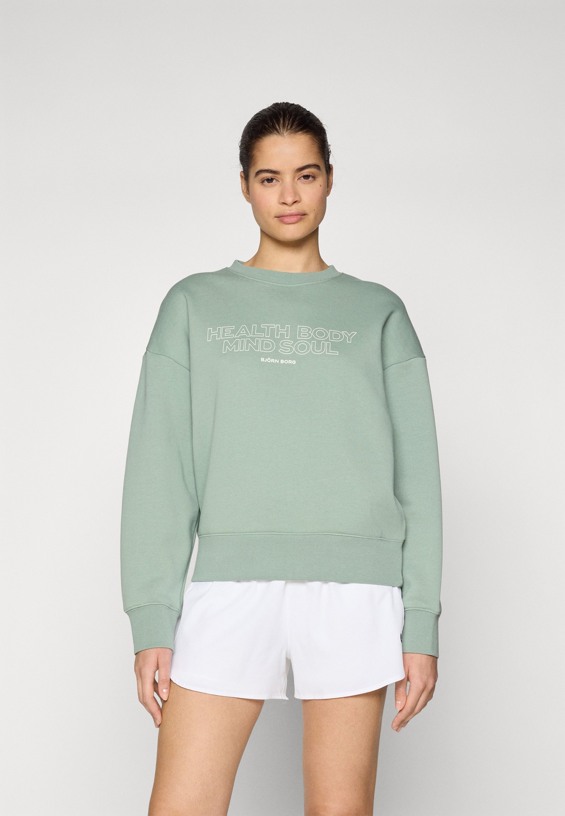 Felpa Björn Borg BOYFRIEND - verde chiaro