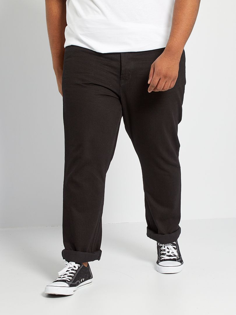 Jeans van puur katoen - ZWART