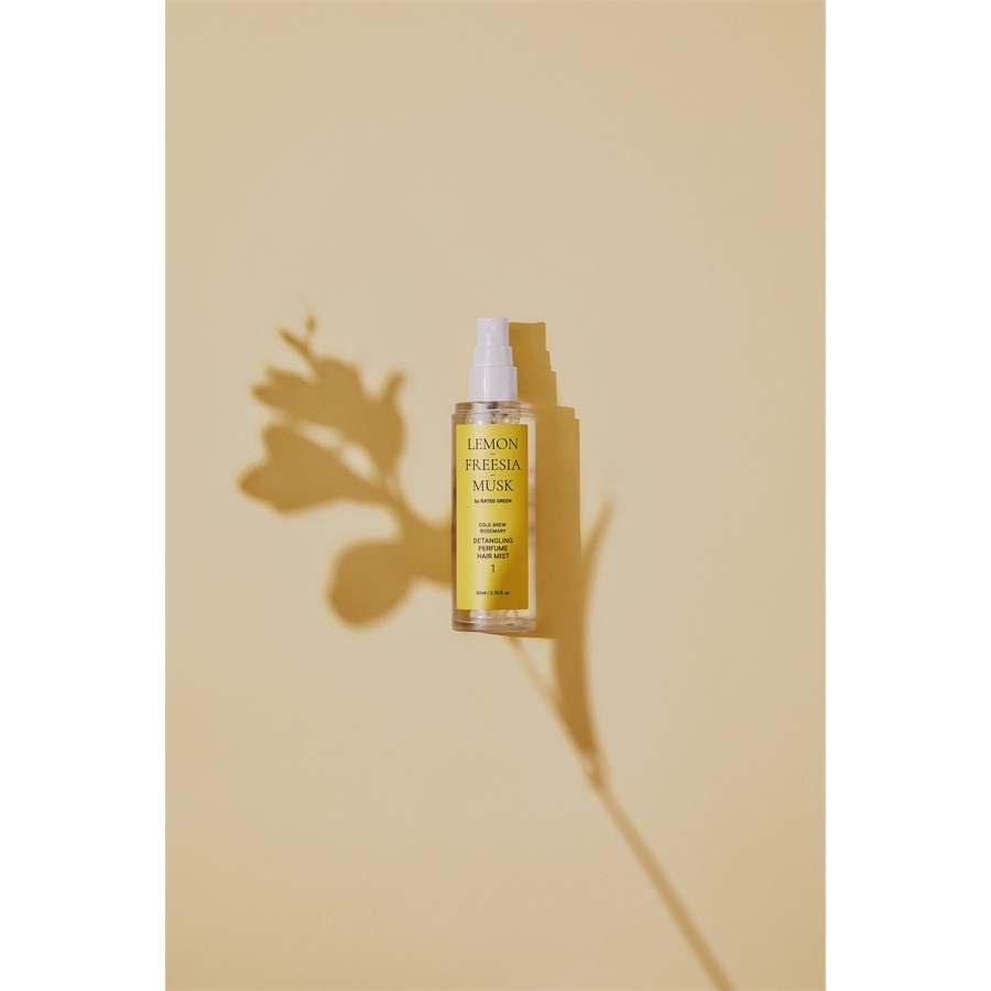 Rated Green Citron-Freesia-Musk Brume coiffante parfumée Detangling Hair Mist 01