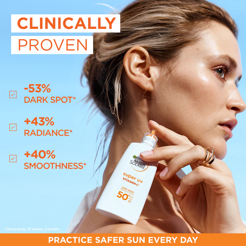 Garnier Ambre Solaire Super UV Vitamin C Lichtschutzfluid gegen Verfärbungen