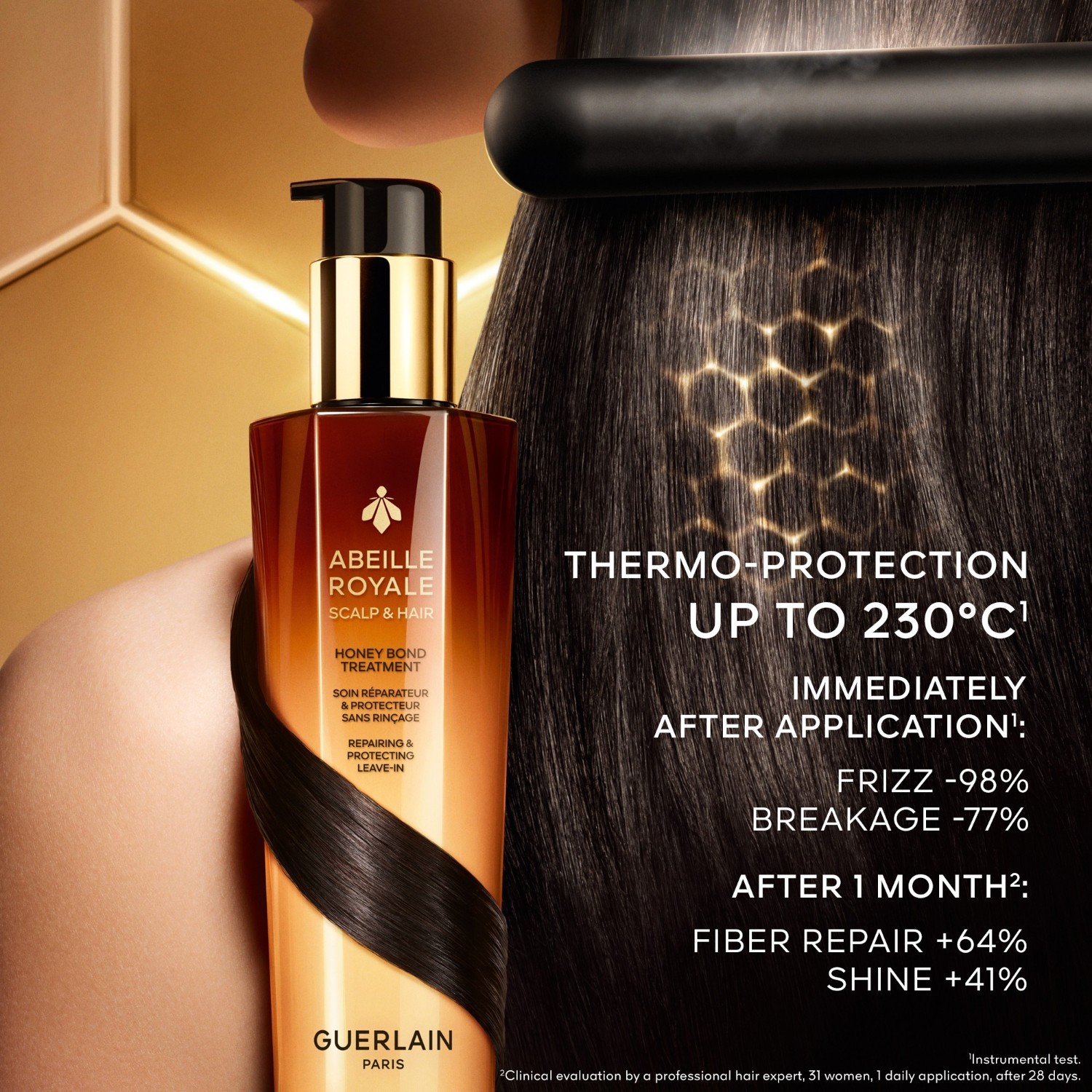 Guerlain nenoskalojamais kondicionieris Abeille Royale Honey Bond Treatment nenoskalojamais kondicionieris - 150 ml