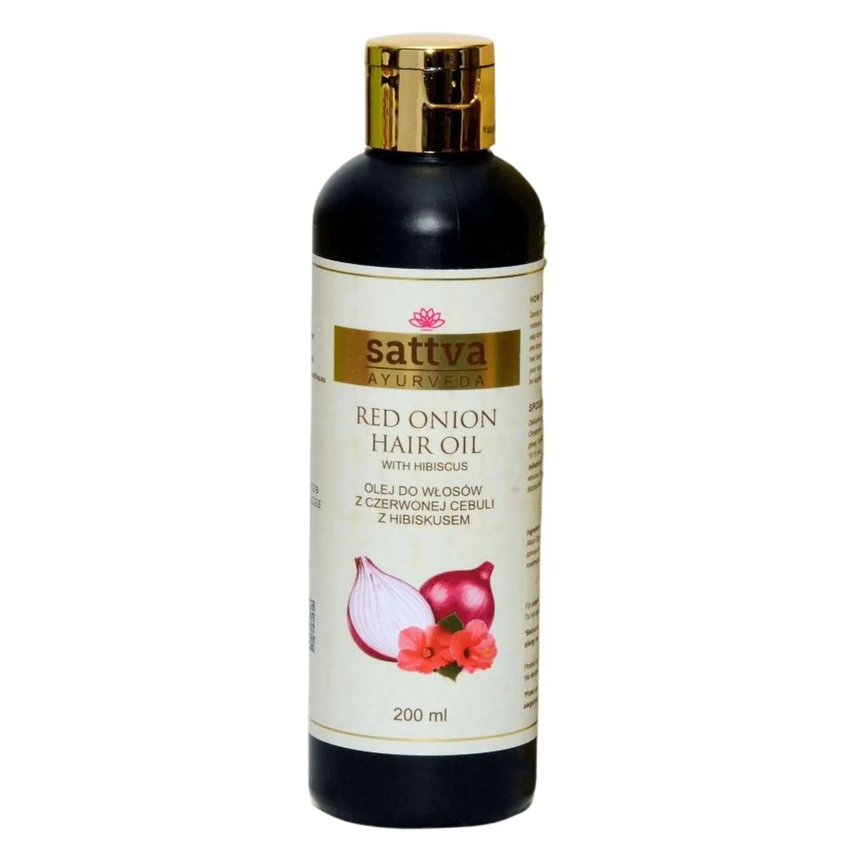 Sattva Ayurveda Czerwona Cebula z Hibiskusem - Olej do włosów 200 ml