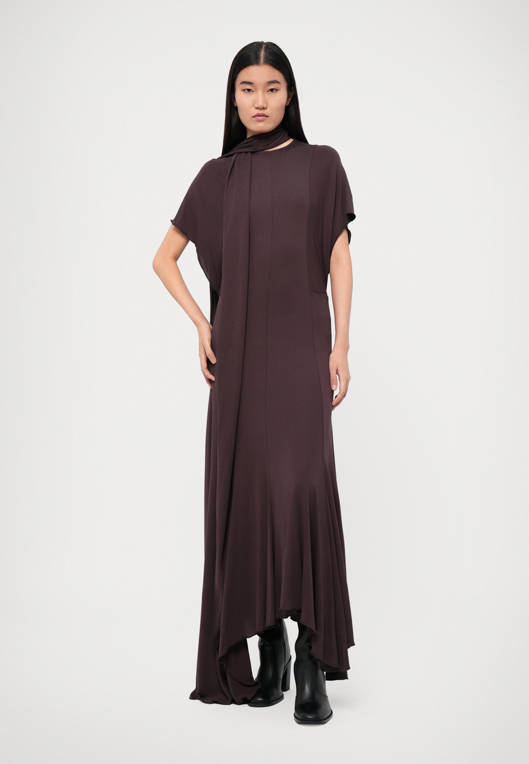 Rodebjer LOU - Vestido maxi - ameixa chocolate