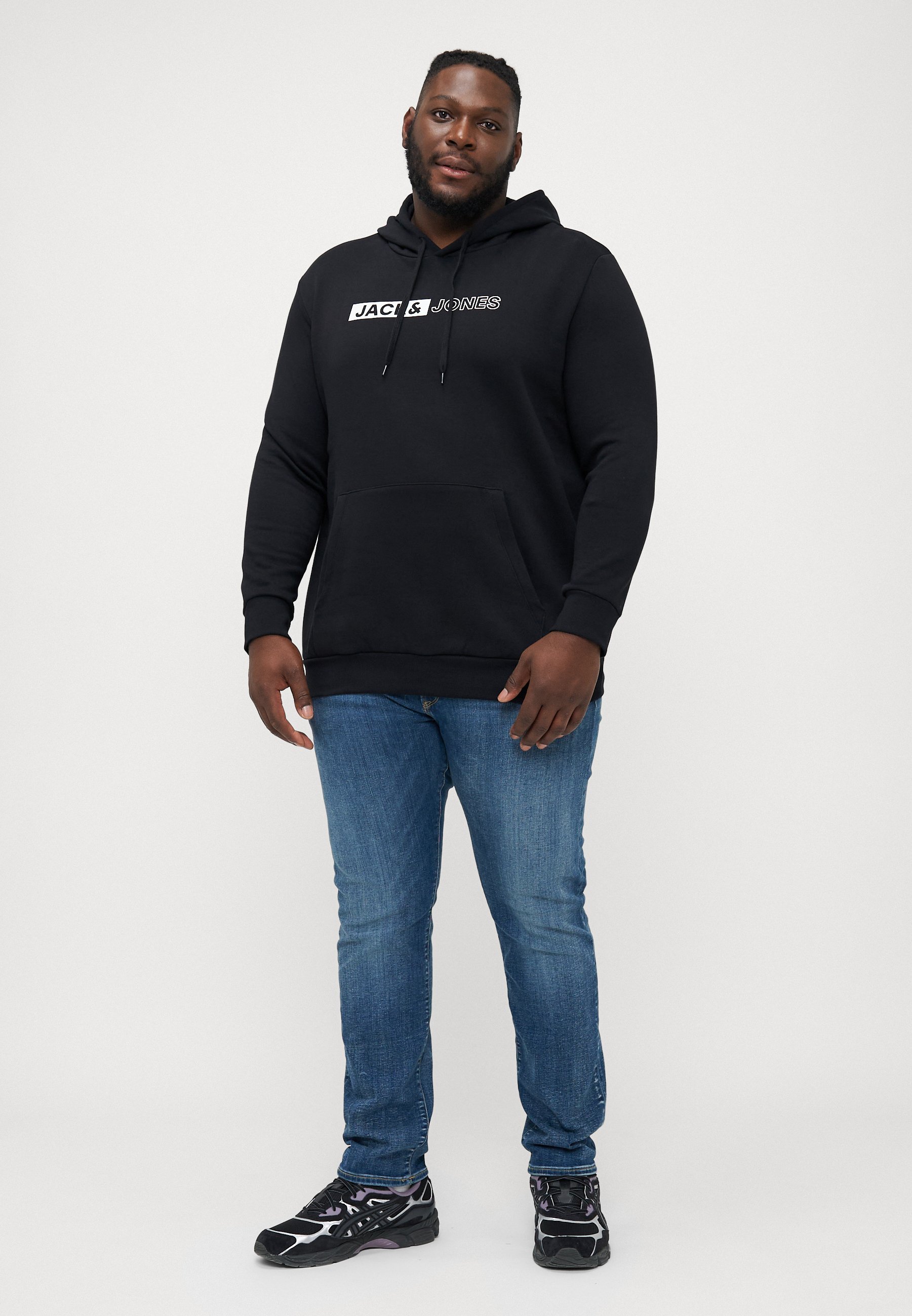 Jack & Jones JJECORP LOGO HOOD PLAY - Hoodie - schwarz