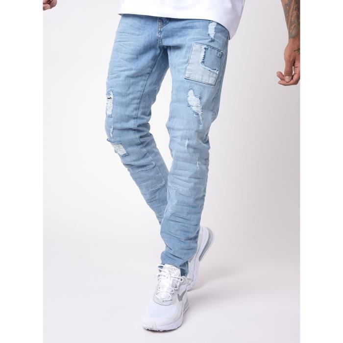 PROJECT X PARIS - Slim jeans with patch-style panels - Men's