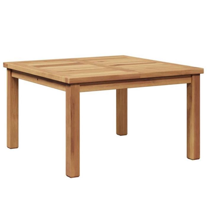 Mesa de centro de jardín VIDAXL de teca maciza, 60 x 60 x 36 cm - Cuadrada, marrón
