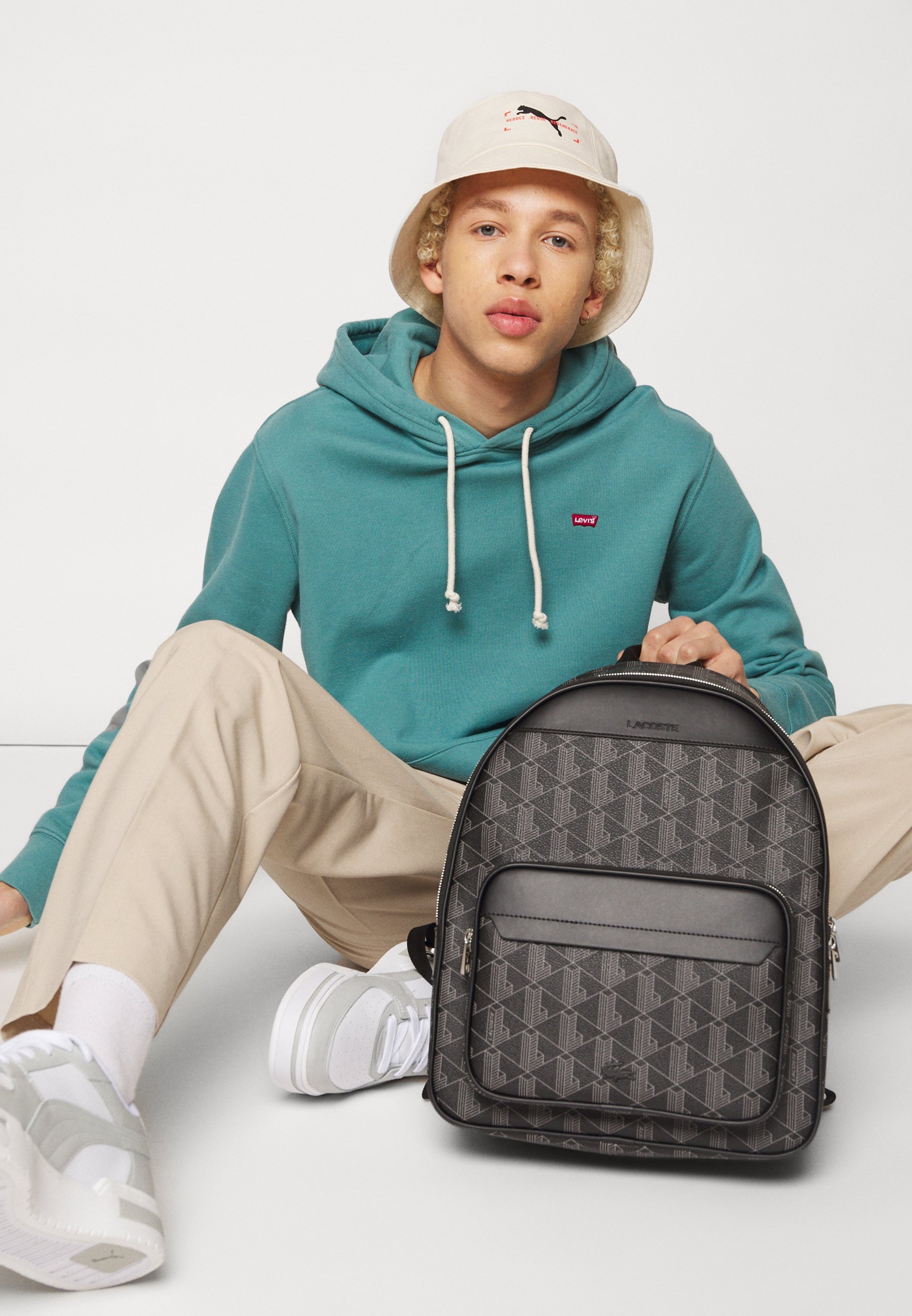 Lacoste BACKPACK THE BLEND UNISEX - Hátizsák - fekete