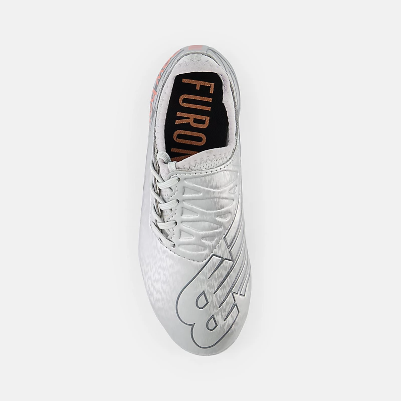 Furon v7 Dispatch Junior FG – Silber mit Akzenten in Brighton Grey und Kupfer