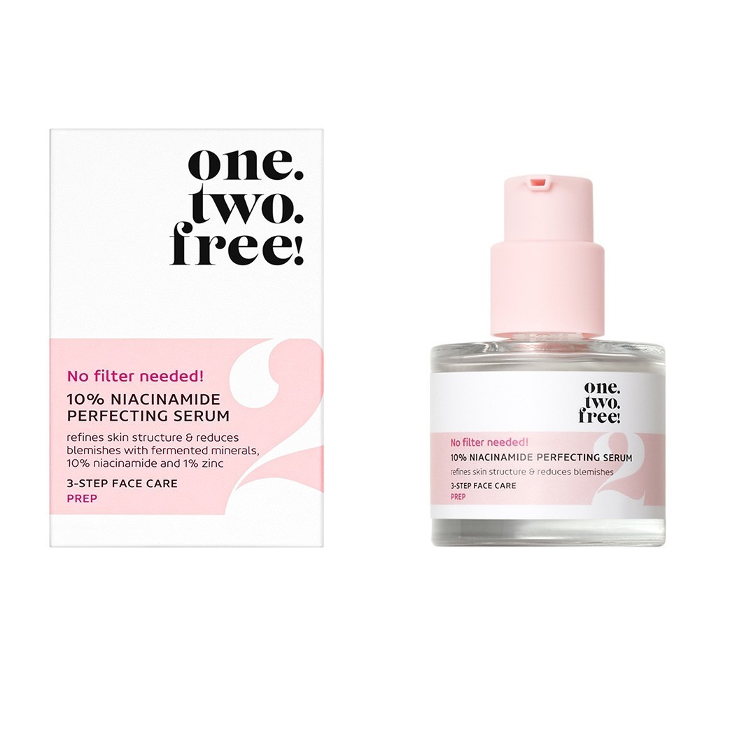 one.two.free! Vlažilni serum z 10 % niacinamida za popoln videz – 30 ml