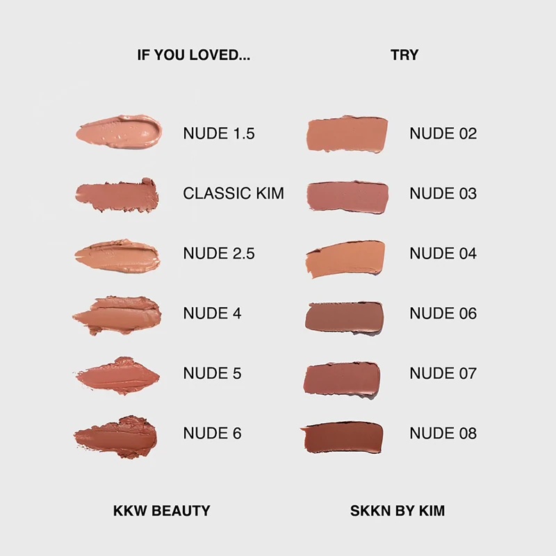SKKN by Kim Make-up švelnūs matiniai lūpų dažai