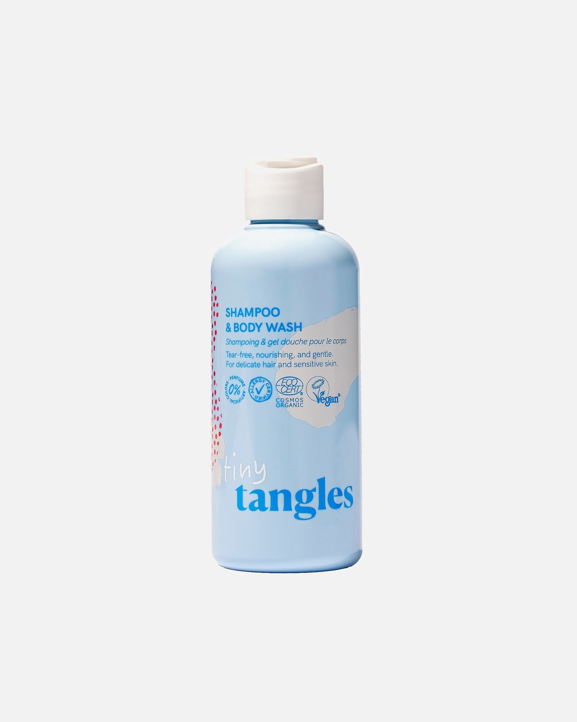 „Hairlust“ plaukų ir kūno prausimosi gelis „Tiny Tangles“ šampūnas ir dušo gelis – 200 ml