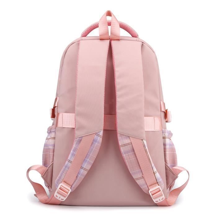 Mochila infantil Stitch - Nylon - 42x30x23cm - Rosa